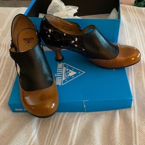 Fluevog Elle Baker with pressed flowers